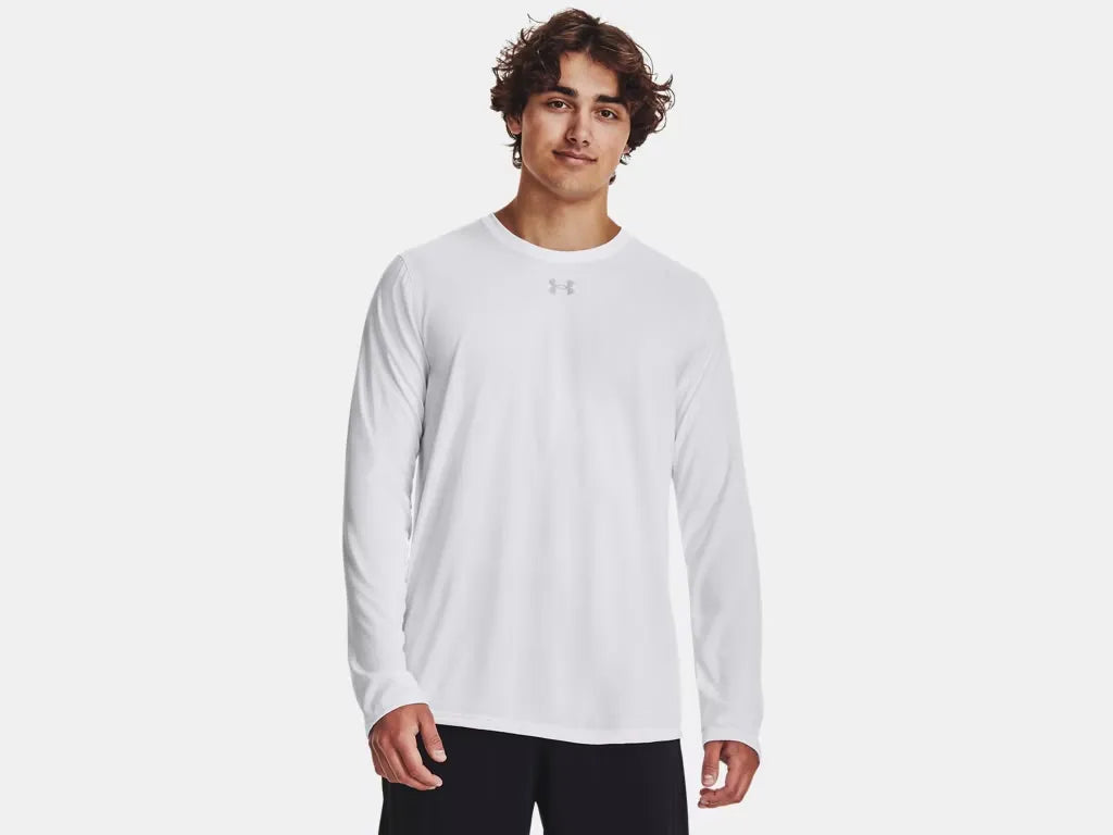 Under Armour Men's Team Tech Long Sleeve White - 1