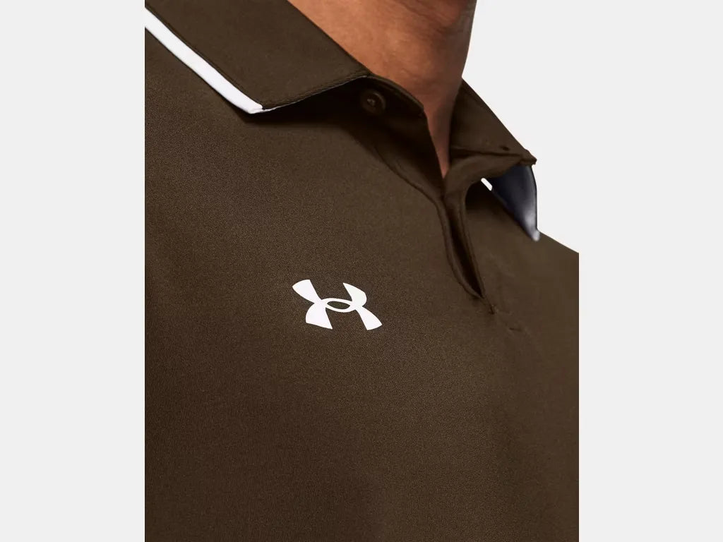 Under Armour Men's Team Tipped Polo Cleveland Brown - 6