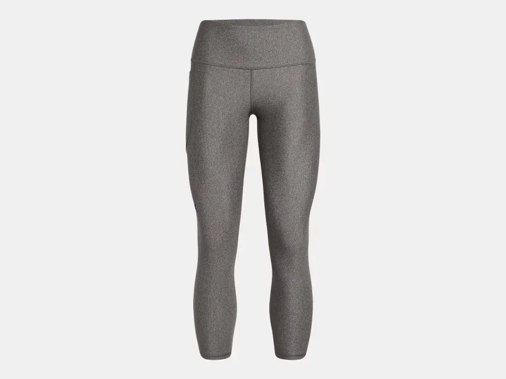 Under Armour Women's HeatGear No-Slip Waistband Ankle Leggings Charcoal - 2