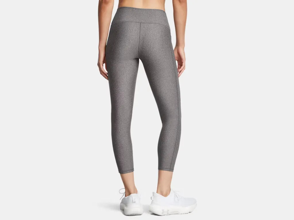 Under Armour Women's HeatGear No-Slip Waistband Ankle Leggings Charcoal - 5
