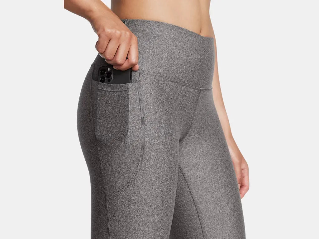Under Armour Women's HeatGear No-Slip Waistband Ankle Leggings Charcoal - 6