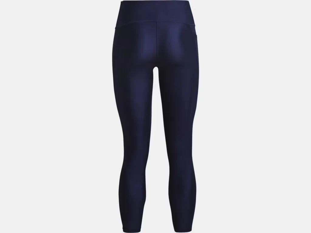 Under Armour Women's HeatGear No-Slip Waistband Ankle Leggings Midnight Navy - 3