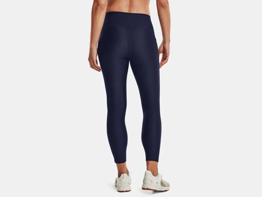 Under Armour Women's HeatGear No-Slip Waistband Ankle Leggings Midnight Navy - 5