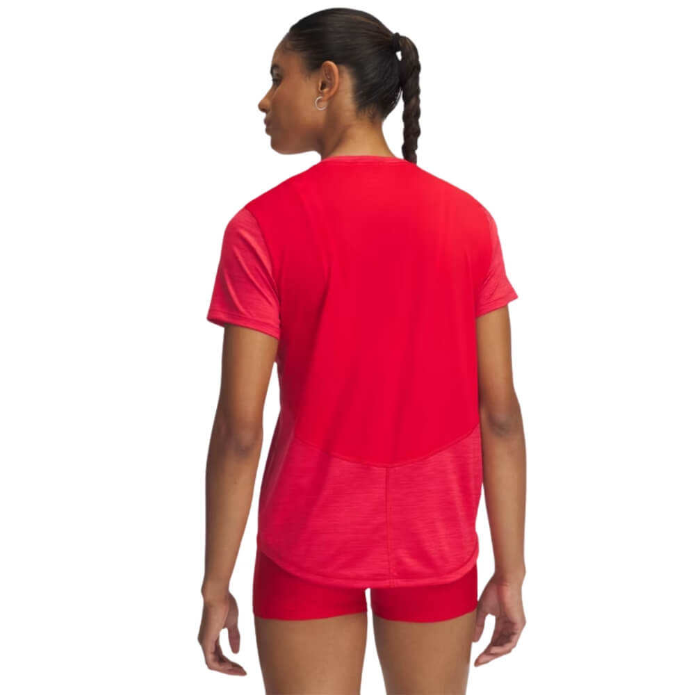 Under Armour Women's Tech Vent Short Sleeve Red - 2