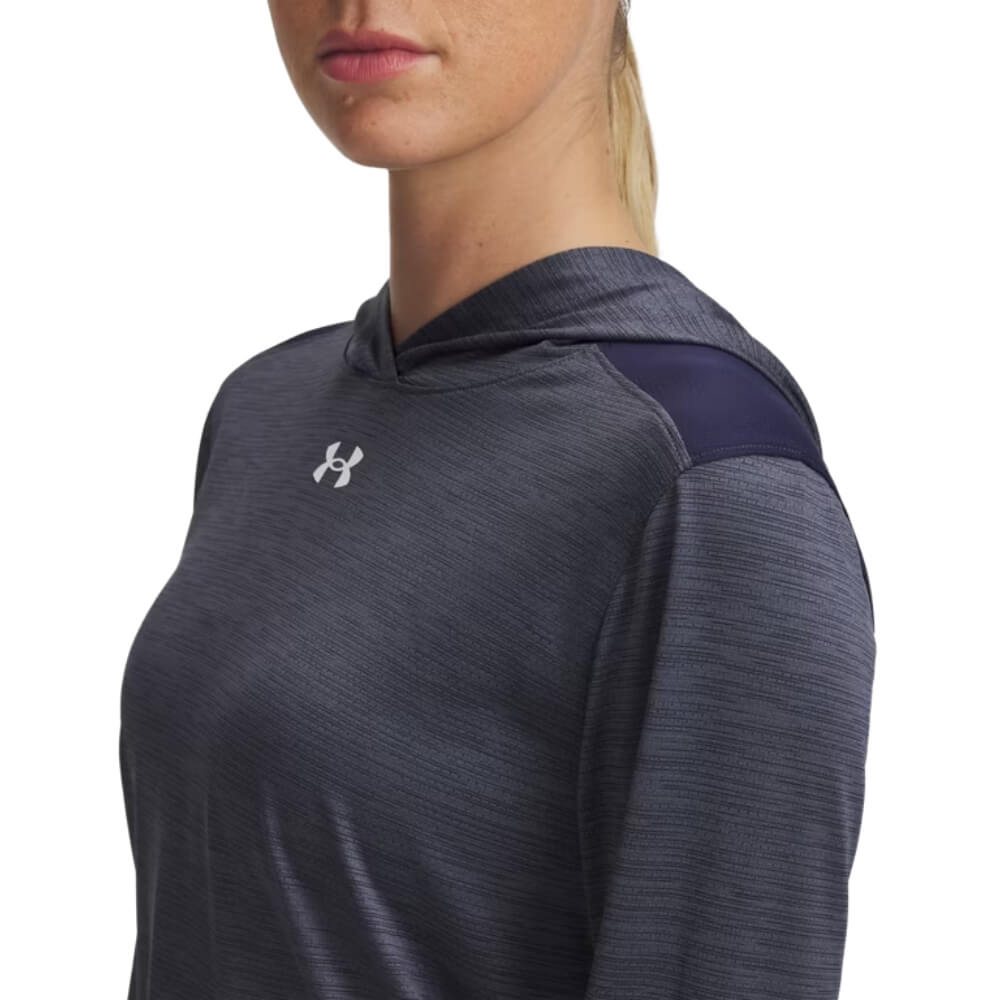 Under Armour Women's Tech Vent Team Hoodie Navy - 3