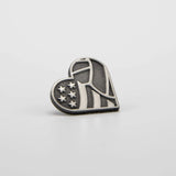 Volleystrong Classic Lapel Pin Antique Silver Volleystrong