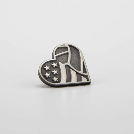 Volleystrong Classic Lapel Pin Antique Silver Volleystrong