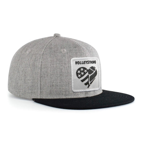 Volleystrong Classic Snapback Hat Light Heather/Black Volleystrong
