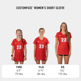 CustomFuze Women's Stocked Short Sleeve Volleyball Jersey