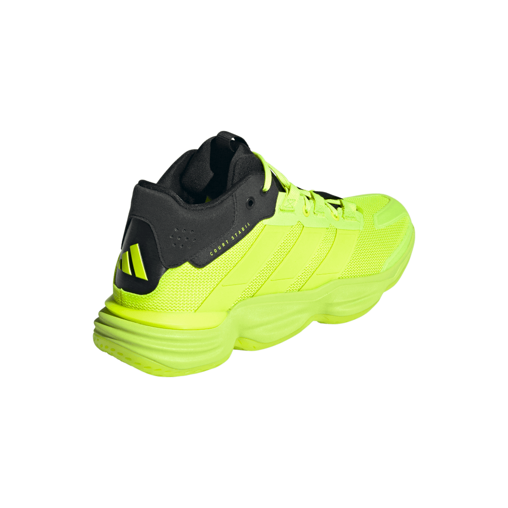 adidas Men's Court Stabil Volleyball Shoe Lemon - 5