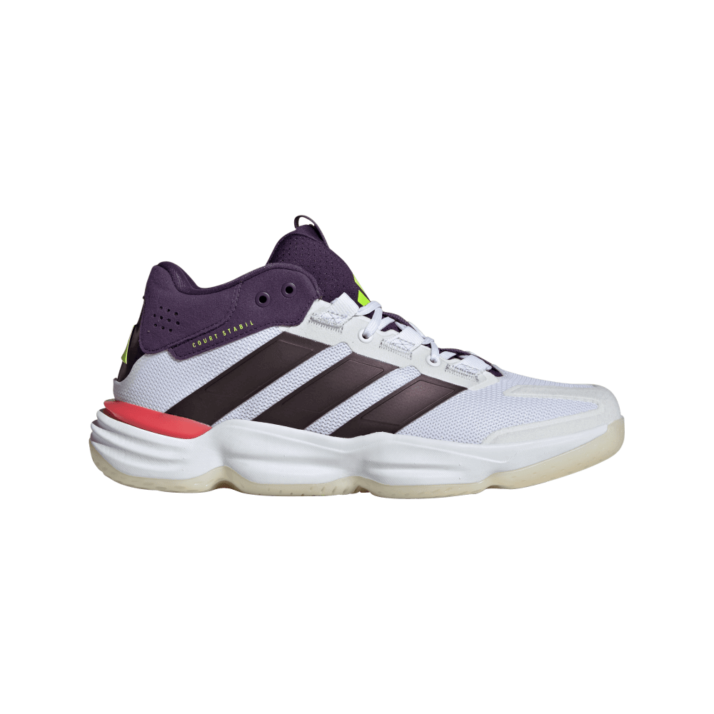adidas Men's Court Stabil Volleyball Shoe White Black - 1