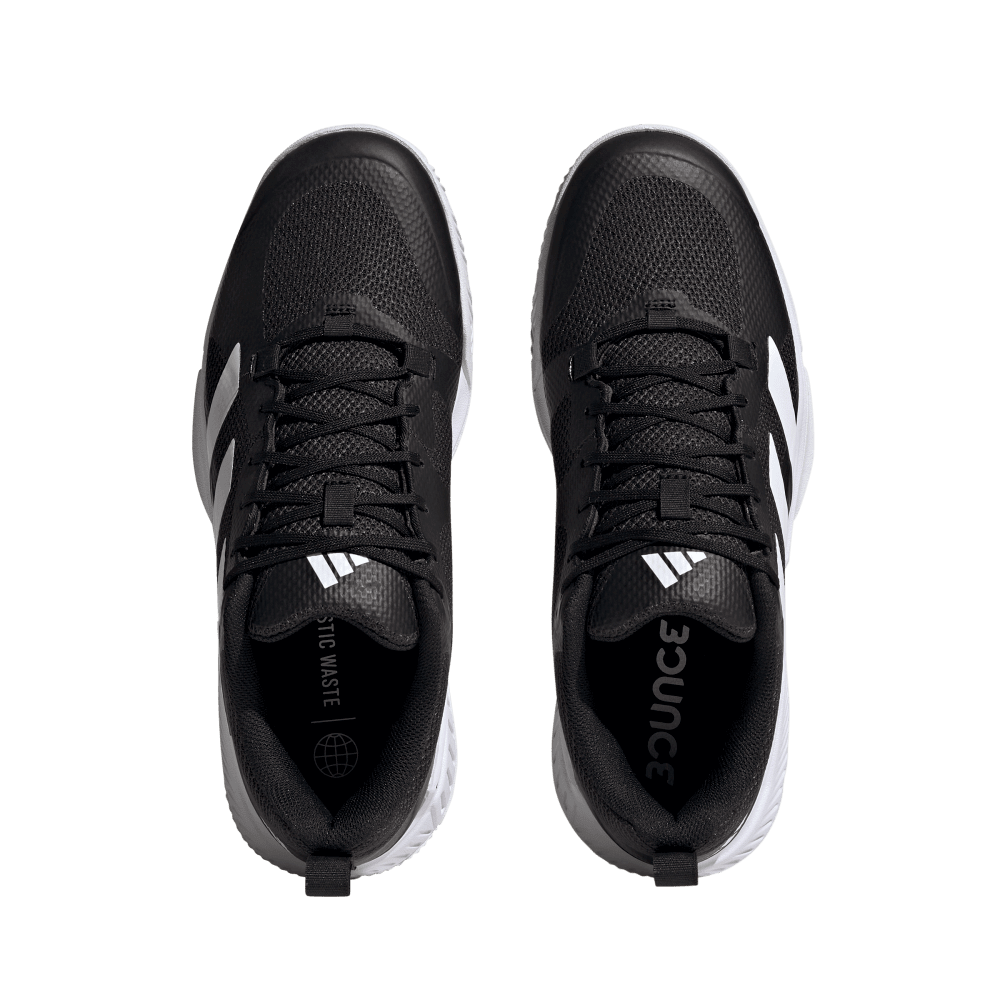 adidas Men's Court Team Bounce 2.0 Volleyball Shoe Black White - 4