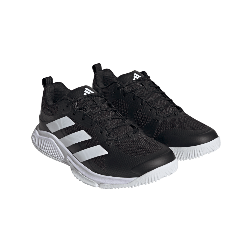 adidas Men's Court Team Bounce 2.0 Volleyball Shoe Black White - 6