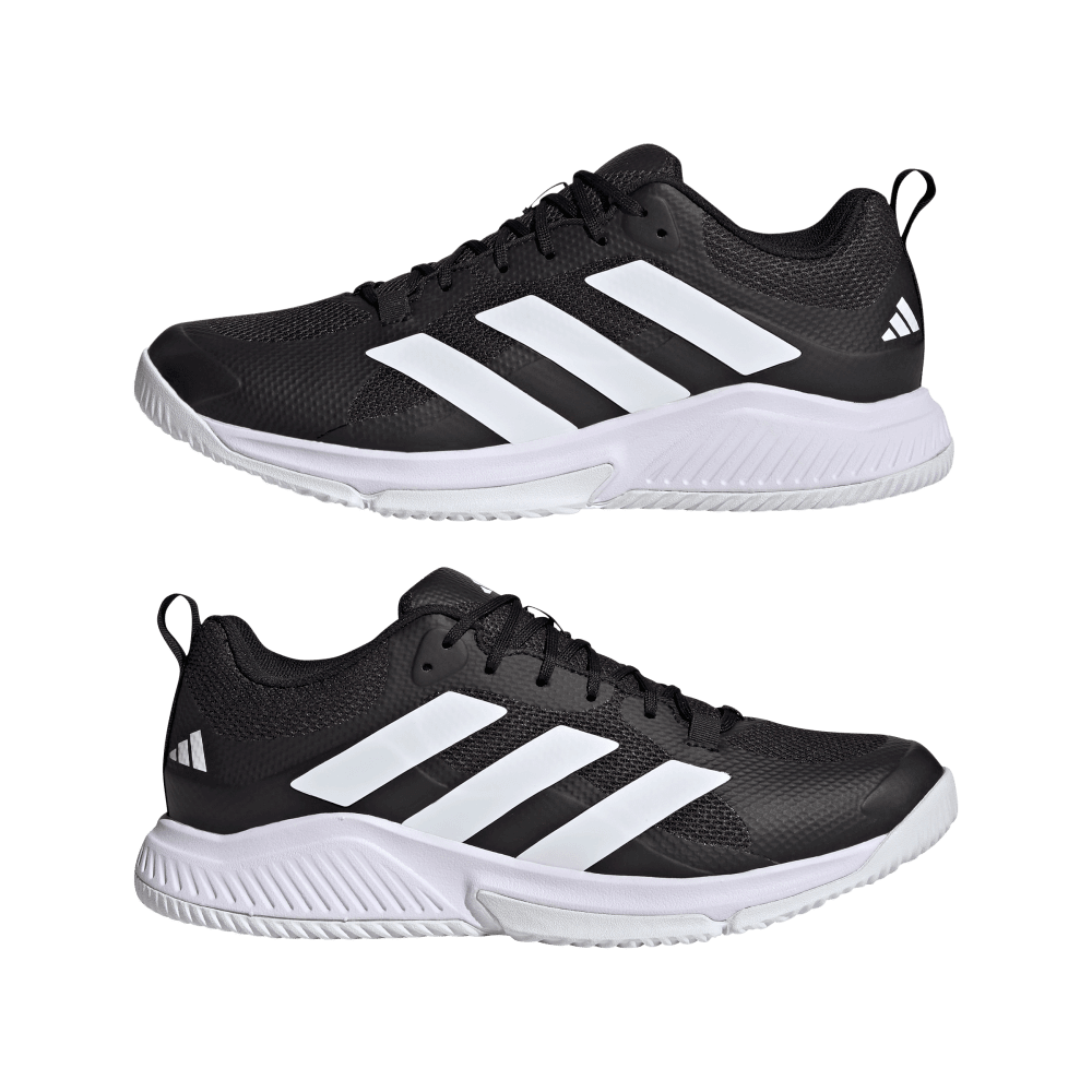 adidas Men's Court Team Bounce 2.0 Volleyball Shoe Black White - 8