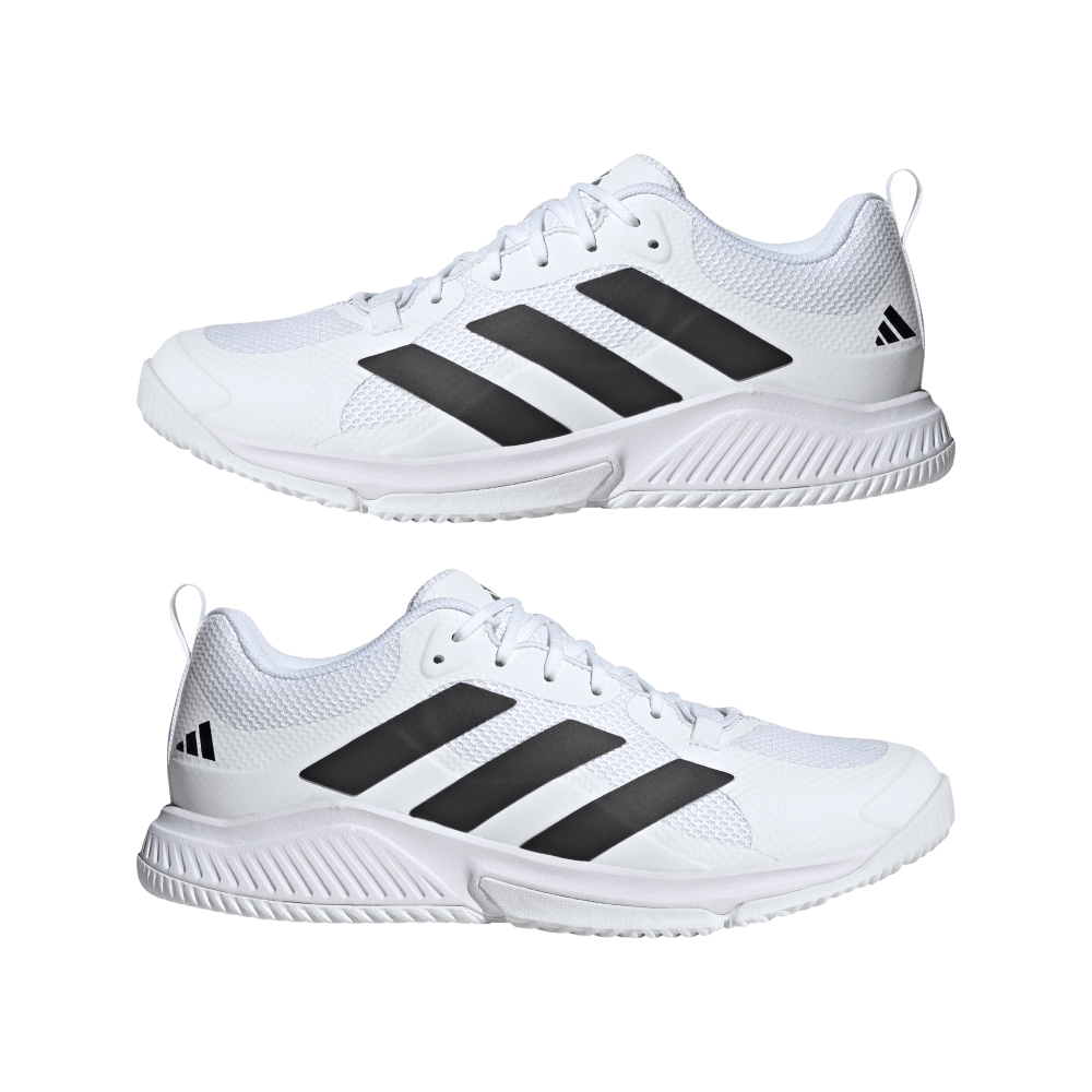 adidas Men's Court Team Bounce 2.0 Volleyball Shoe White Black - 8