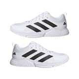 adidas Men's Court Team Bounce 2.0 Volleyball Shoe White Black - 8