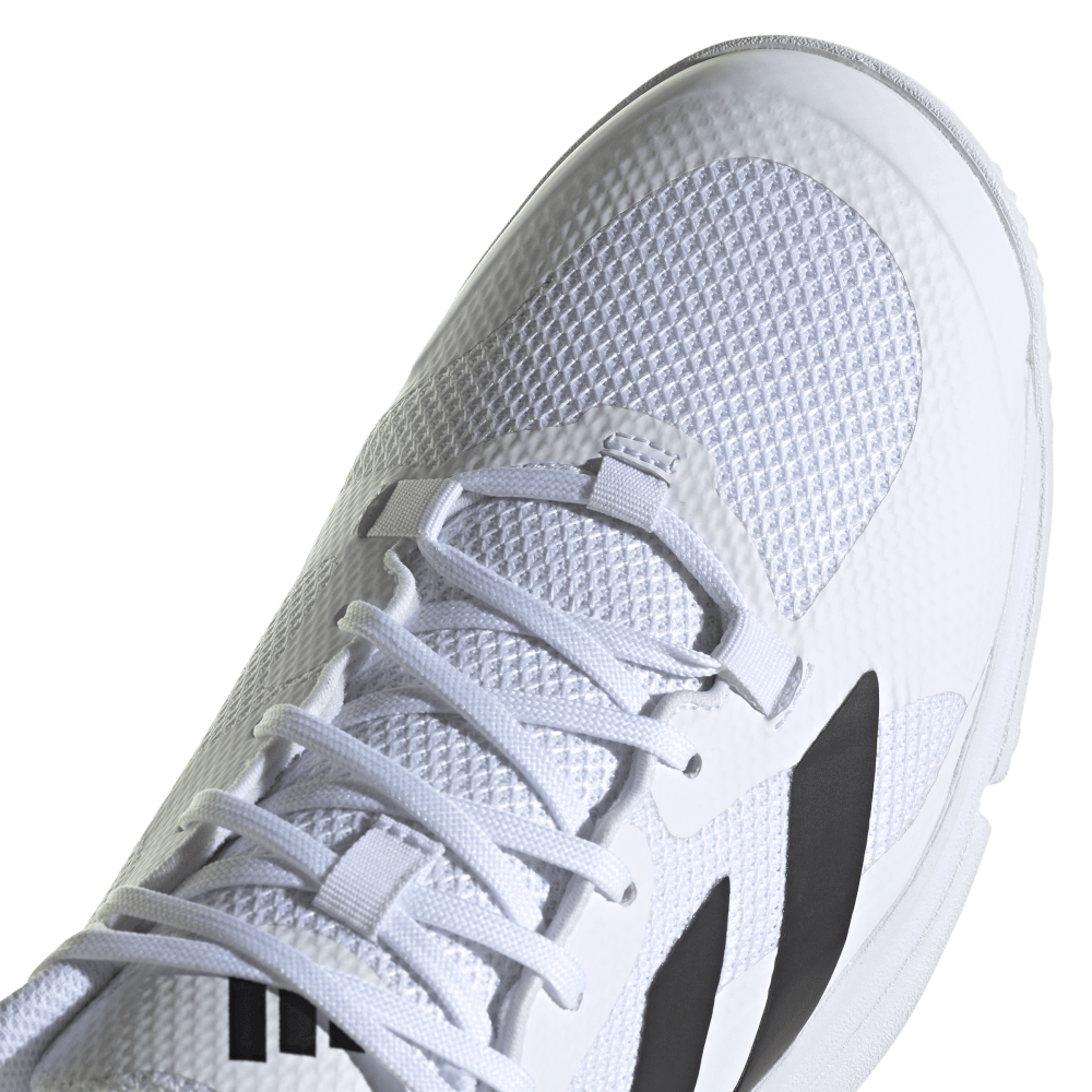 adidas Men's Court Team Bounce 2.0 Volleyball Shoe White Black - 9