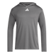 adidas Men's D4T Long Sleeve Lightweight Hoodie Dark Gray