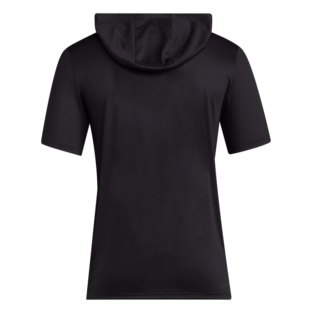adidas Men's D4T Short Sleeve Lightweight Hoodie Black_1