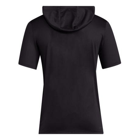 adidas Men's D4T Short Sleeve Lightweight Hoodie Black_1