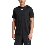 adidas Men's D4T Short Sleeve Lightweight Hoodie Black_2
