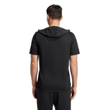 adidas Men's D4T Short Sleeve Lightweight Hoodie Black_4