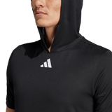 adidas Men's D4T Short Sleeve Lightweight Hoodie Black_5