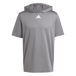 adidas Men's D4T Short Sleeve Lightweight Hoodie Dark Gray