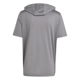 adidas Men's D4T Short Sleeve Lightweight Hoodie Dark Gray_1
