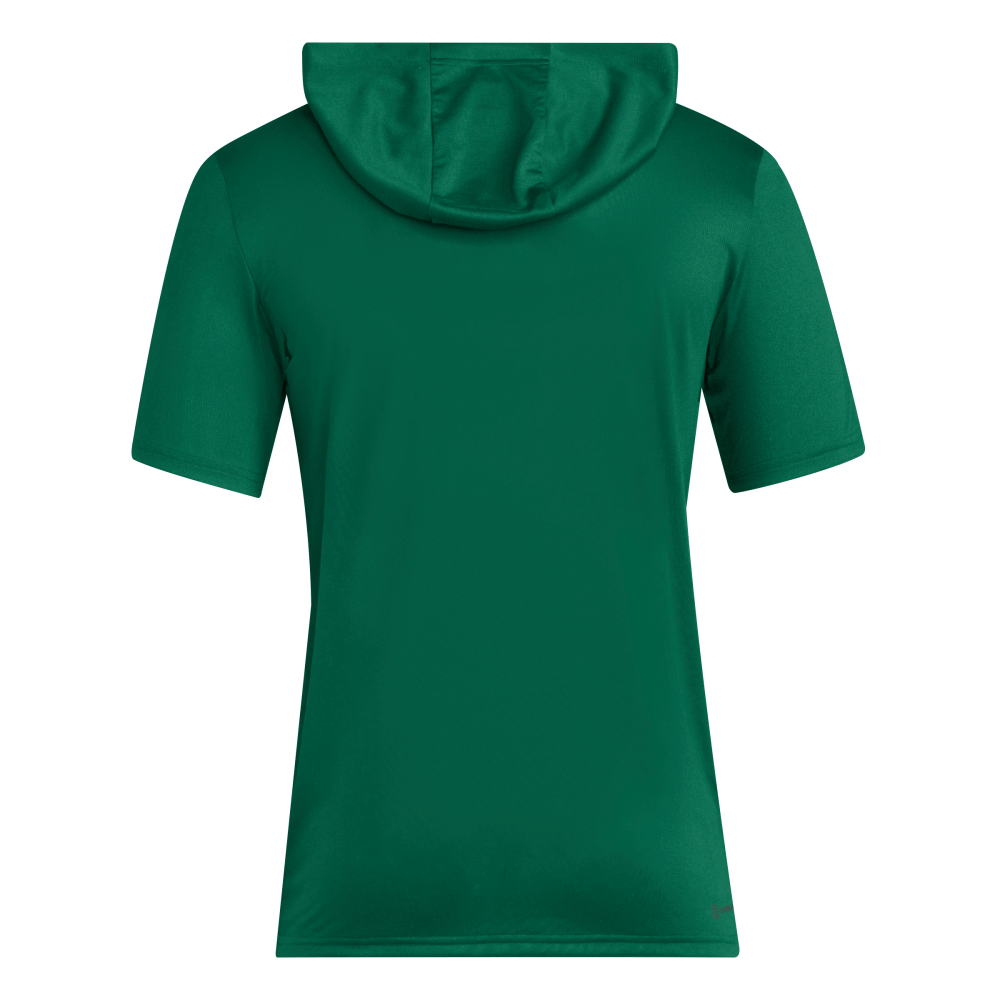 adidas Men's D4T Short Sleeve Lightweight Hoodie Dark Green_1