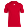 adidas Men's D4T Short Sleeve Lightweight Hoodie Red