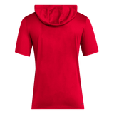 adidas Men's D4T Short Sleeve Lightweight Hoodie Red_1