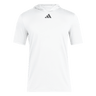 adidas Men's D4T Short Sleeve Lightweight Hoodie White