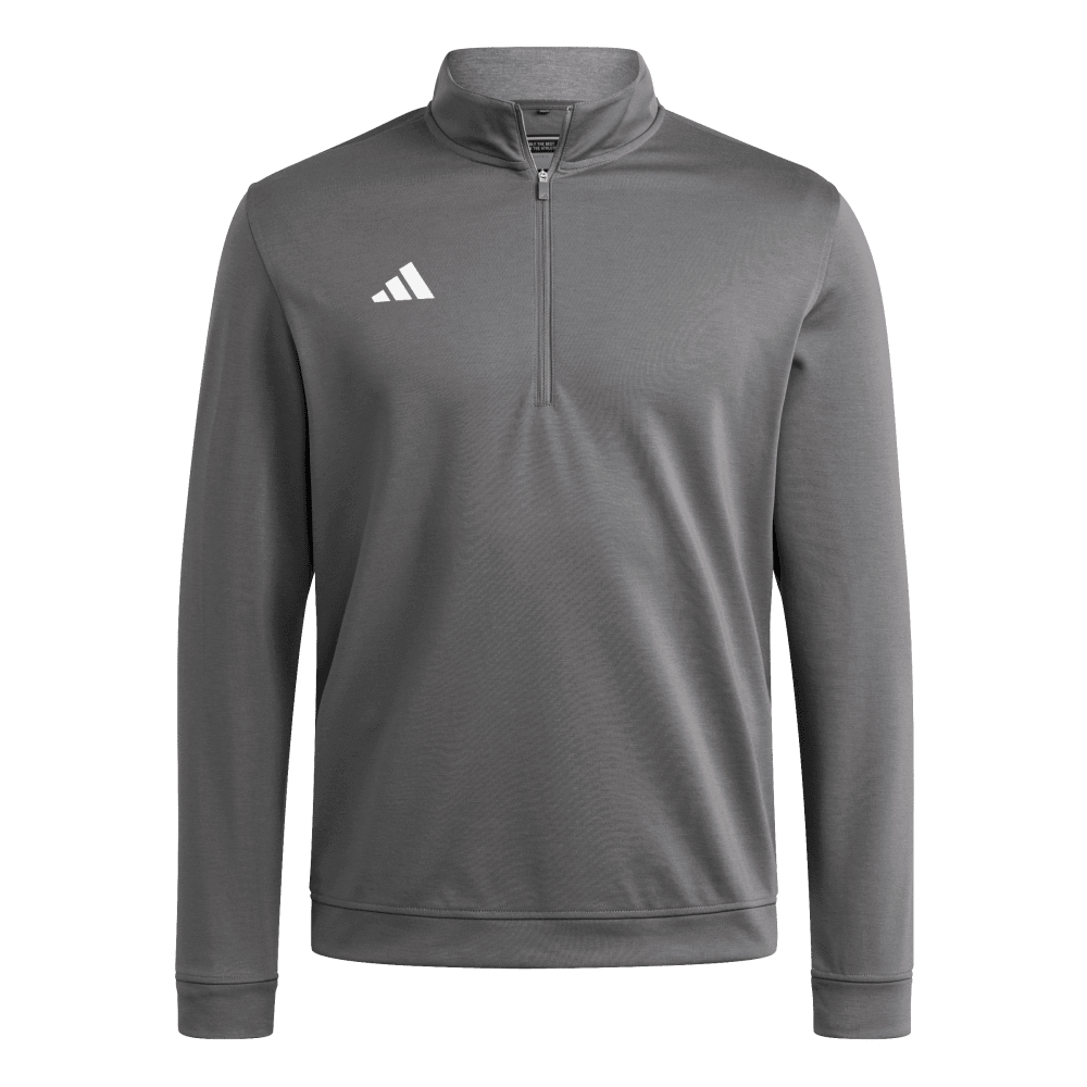 adidas Men's Elevated 1/4 Zip Dark Gray