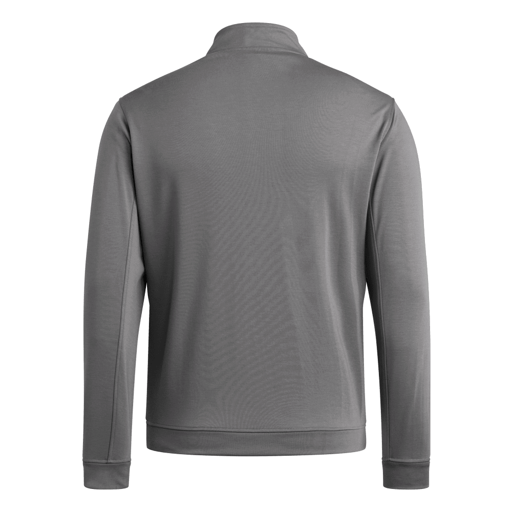 adidas Men's Elevated 1/4 Zip Dark Gray_1