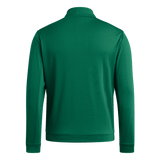 adidas Men's Elevated 1/4 Zip Dark Green_1