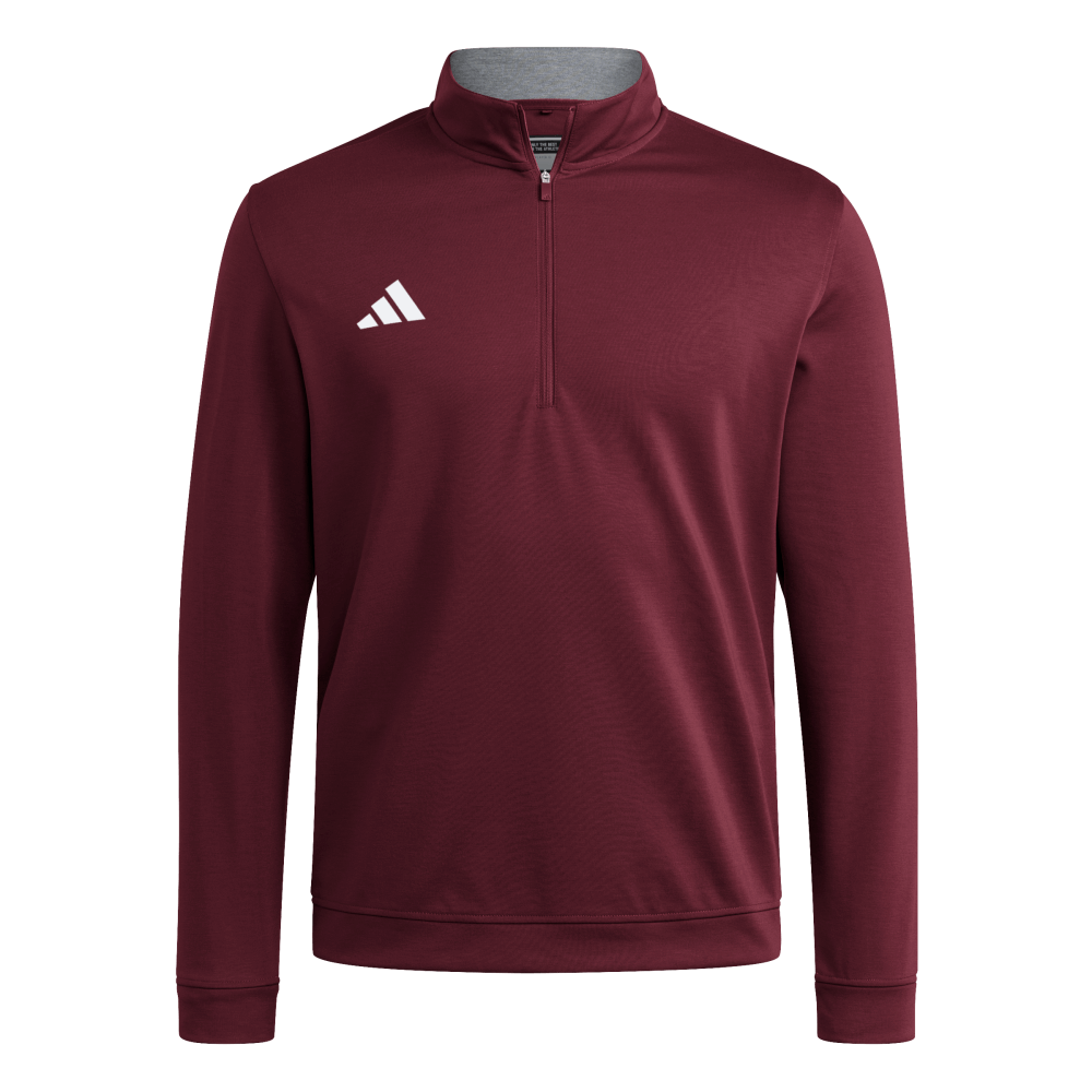 adidas Men's Elevated 1/4 Zip Maroon