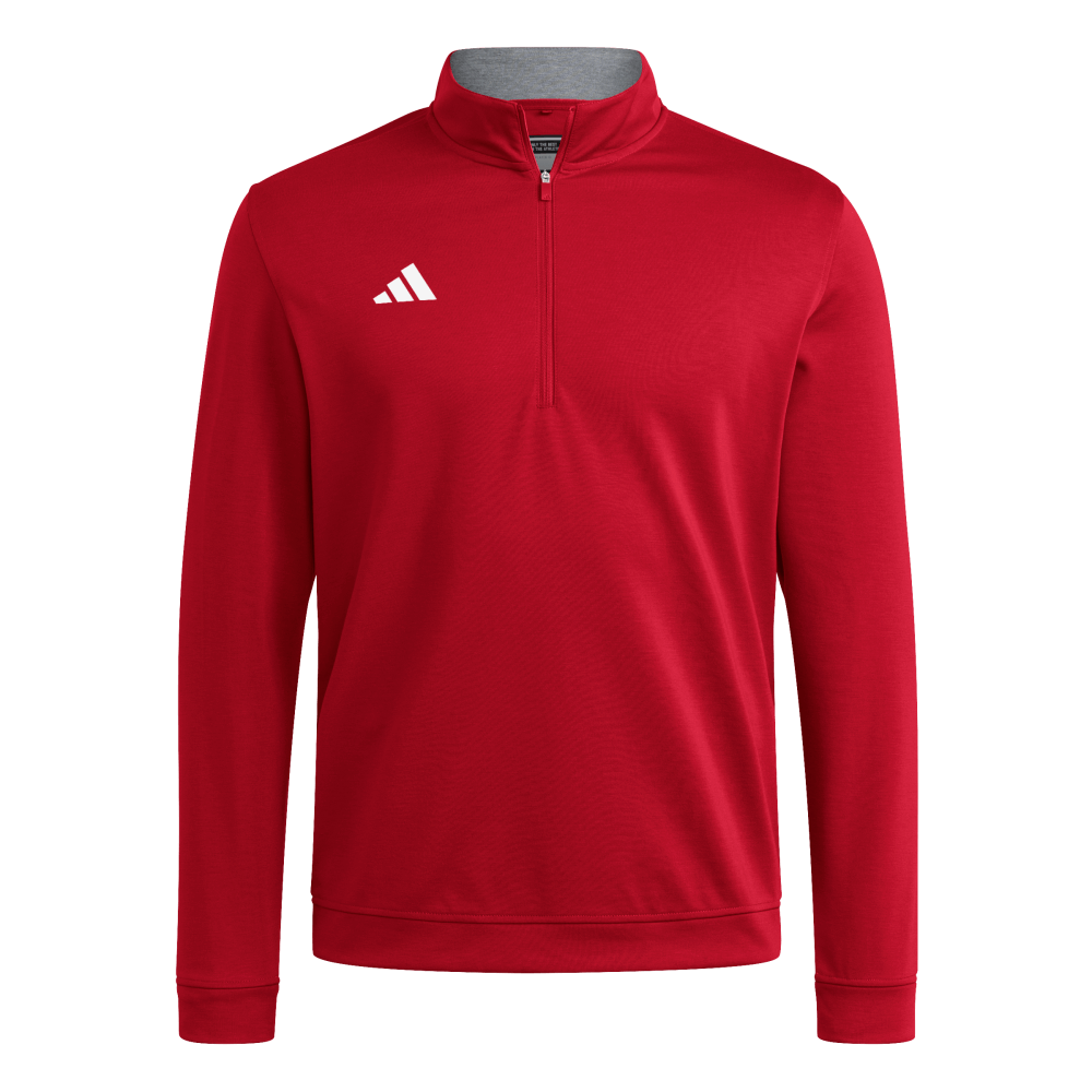 adidas Men's Elevated 1/4 Zip Red