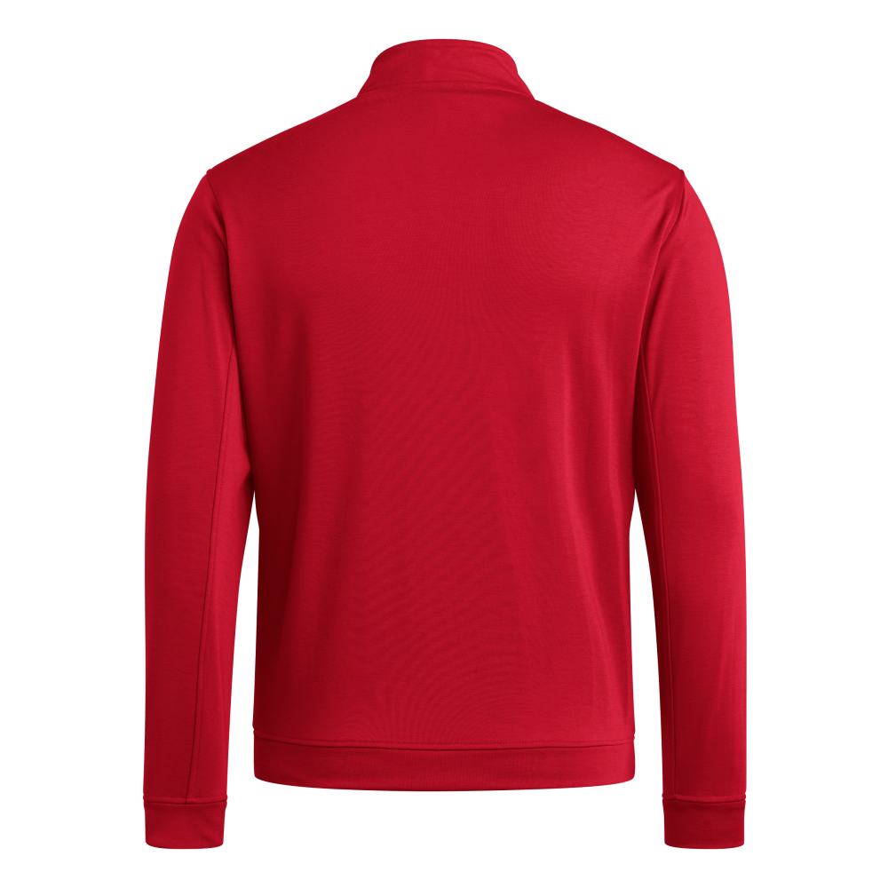 adidas Men's Elevated 1/4 Zip Red_1
