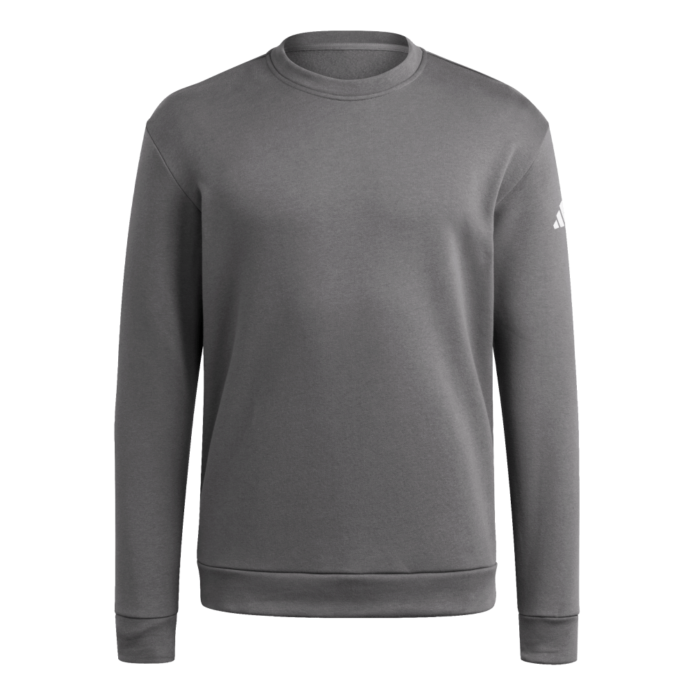 adidas Men's Fleece Crew Dark Gray - 1