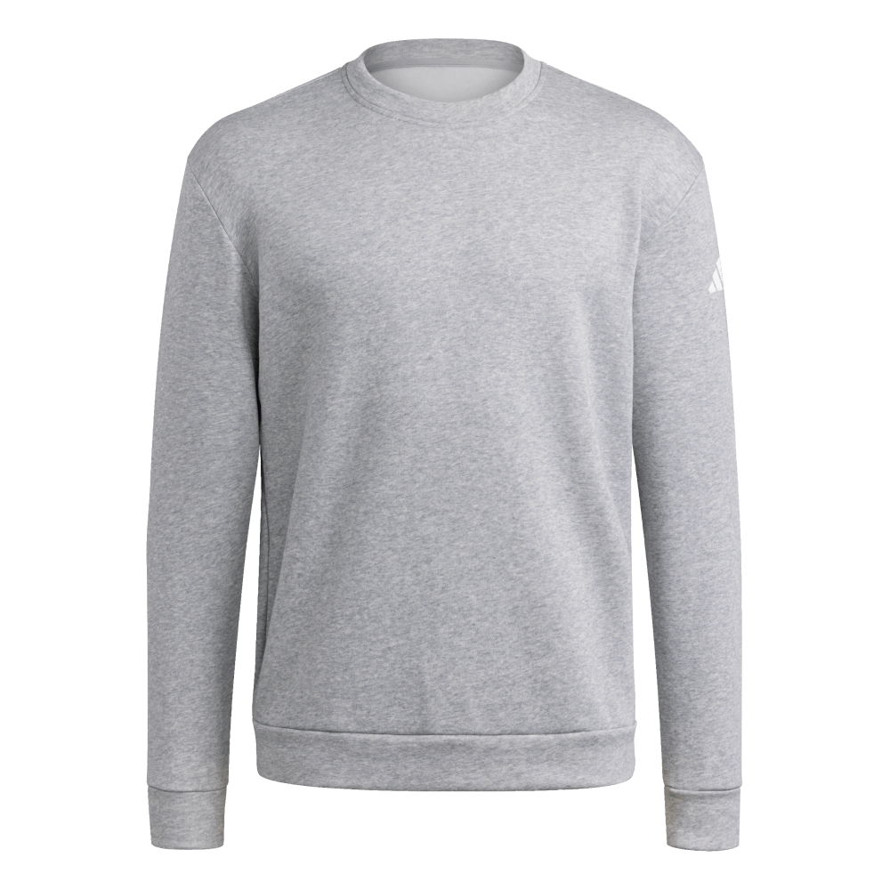 adidas Men's Fleece Crew Light Gray - 1