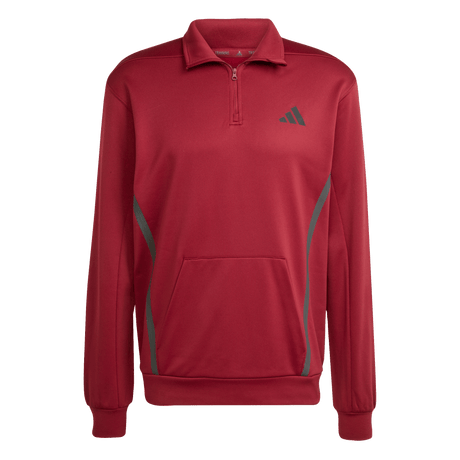 adidas Men's Game&Go 1/4 Zip Burgundy - 2
