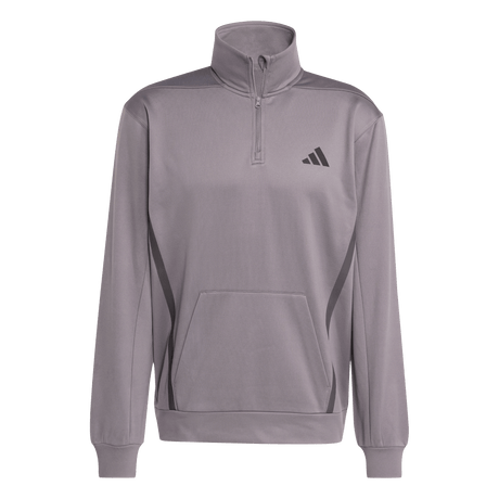 adidas Men's Game&Go 1/4 Zip Dark Gray - 1