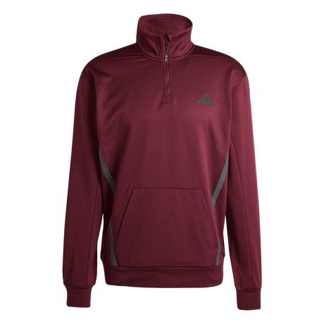 adidas Men's Game&Go 1/4 Zip Maroon - 1