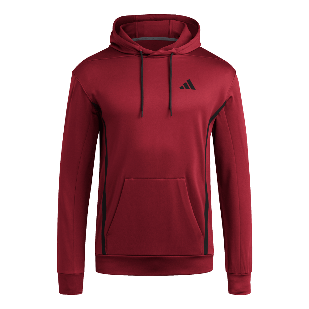 adidas Men's Game&Go Hoodie Burgundy - 1