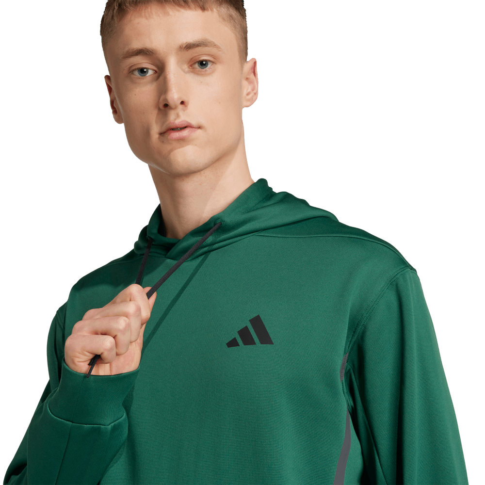 adidas Men's Game&Go Hoodie Dark Green - 6