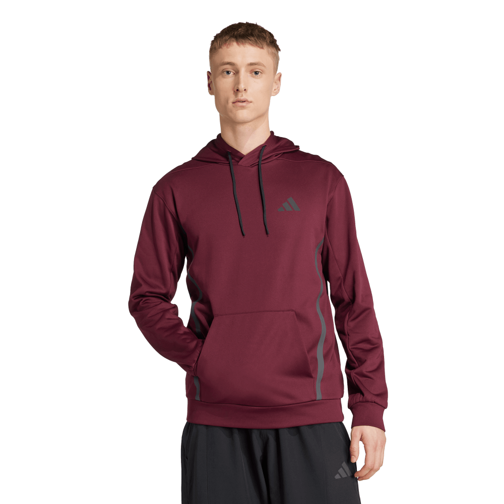 adidas Men's Game&Go Hoodie Maroon - 3