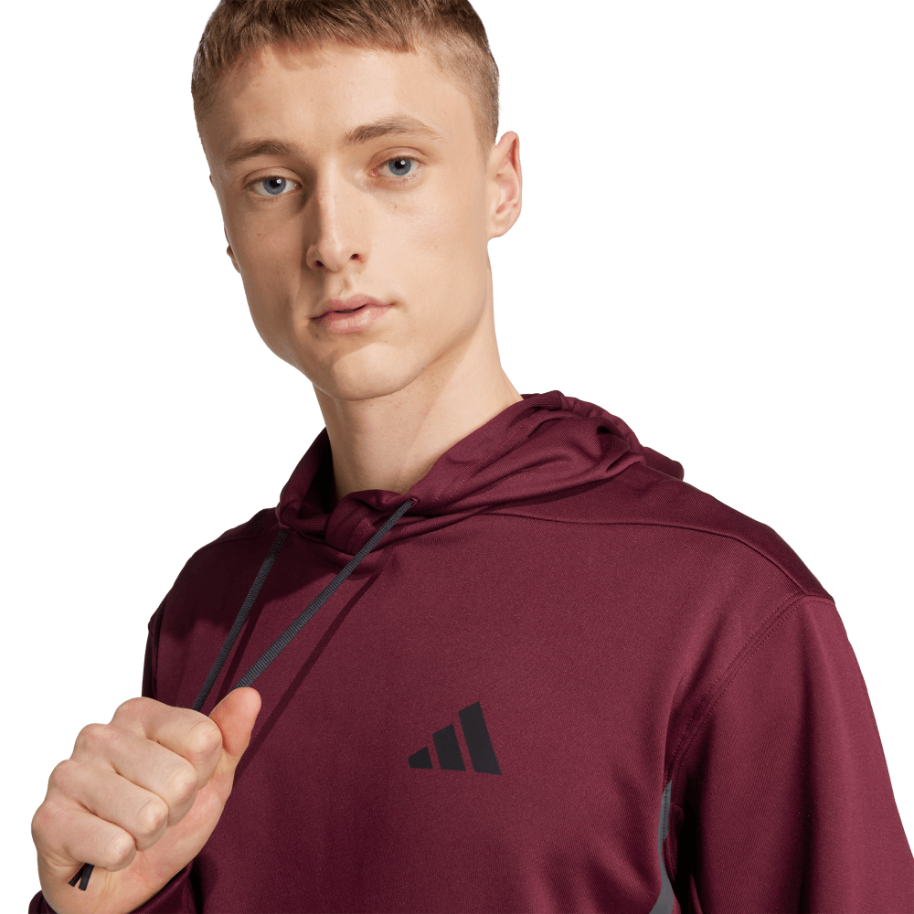 adidas Men's Game&Go Hoodie Maroon - 6
