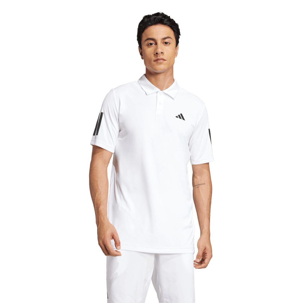 adidas Men's Three Stripe Polo White - 2