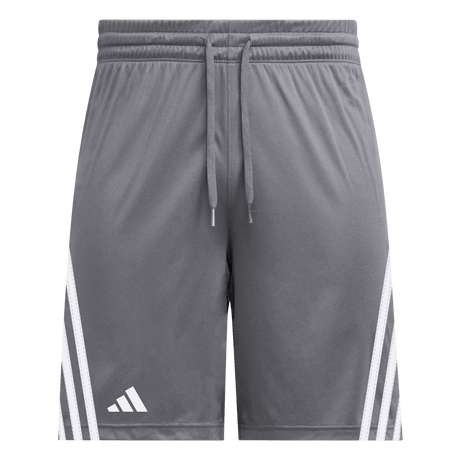 adidas Men's Three Stripe Short - 7" Inseam Dark Gray
